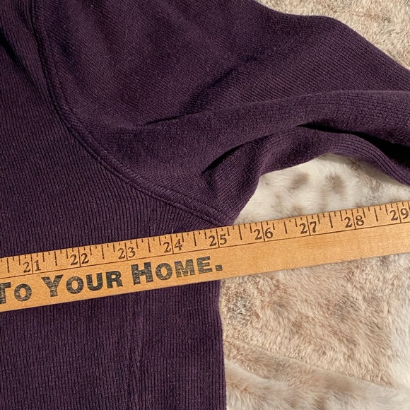 Mens Johnston & Murphy 1/4 zip sweater XL, Purple - Picture 6 of 6
